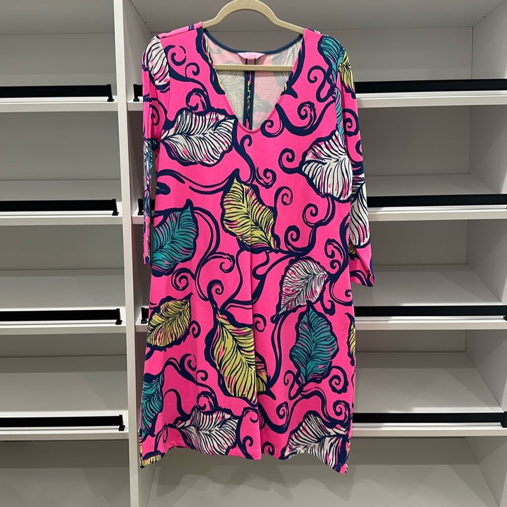 Lilly Pulitzer Clarke Leaves in the Breeze Dress XL